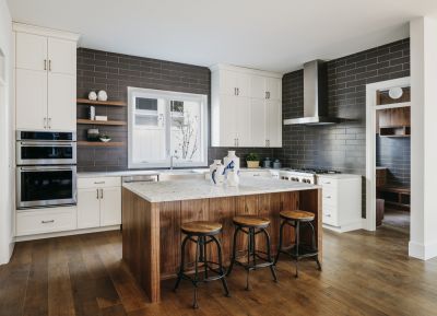 Install New Flooring and Tile Backsplash